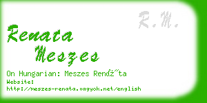 renata meszes business card